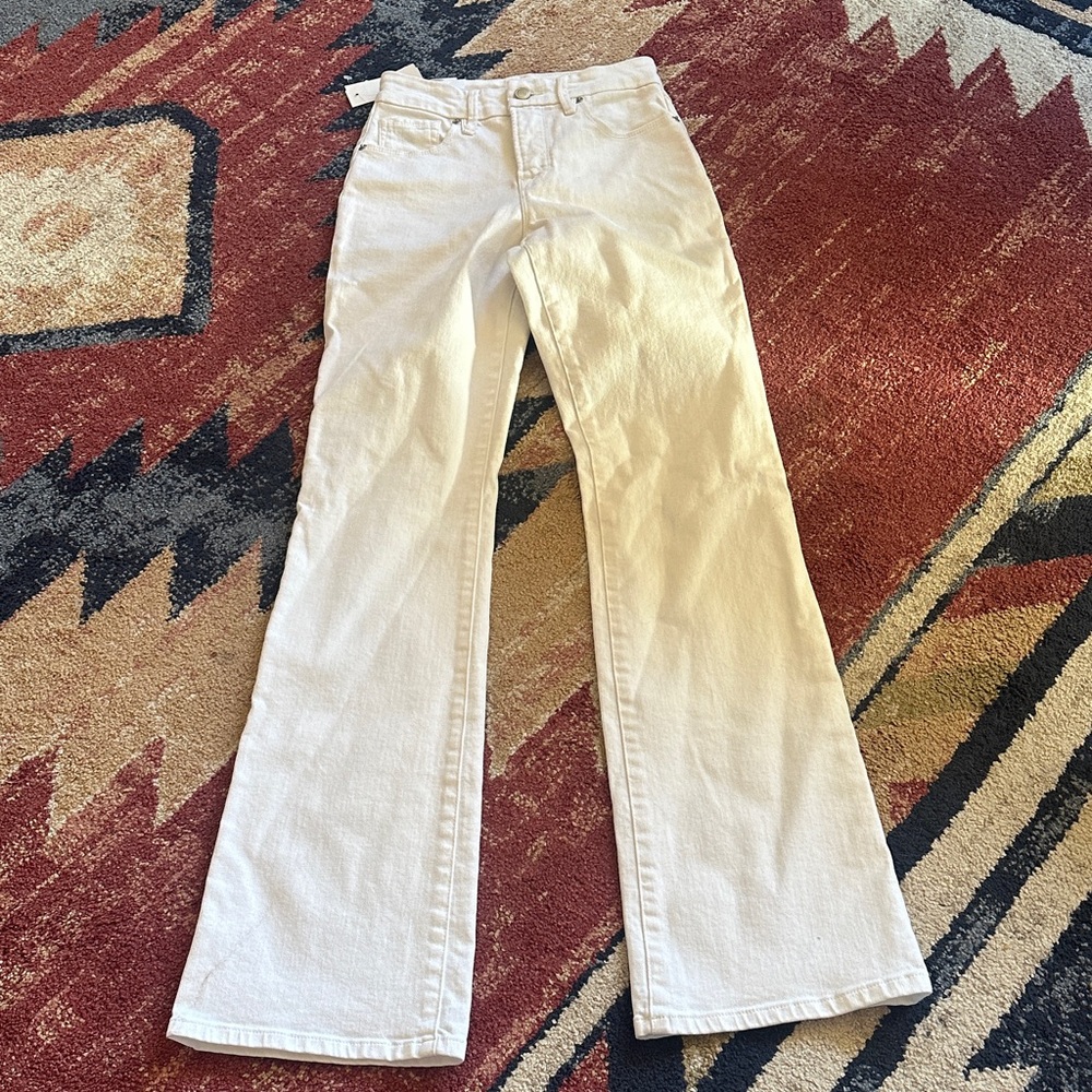 Good American Off-White Flare Jeans